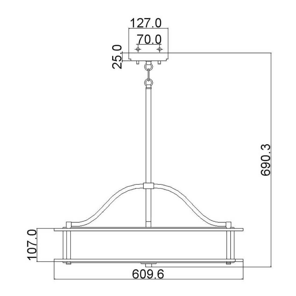 Rippvalgusti Elstead Lighting Emory KL-EMORY-P-M-OZ hind ja info | Rippvalgustid | kaup24.ee