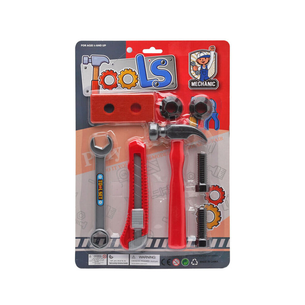 Laste tööriistakomplekti Tools Mechanic, 8 Osa hind ja info | Poiste mänguasjad | kaup24.ee