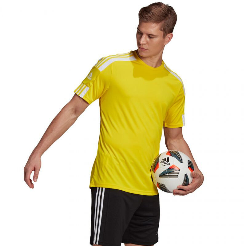 Meeste jalgpallisärk Adidas Squadra 21 GN5728, kollane цена и информация | Jalgpalli varustus ja riided | kaup24.ee