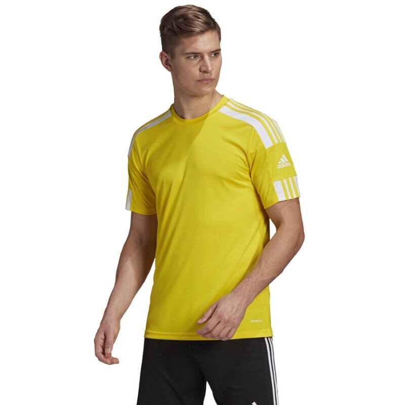 Meeste jalgpallisärk Adidas Squadra 21 GN5728, kollane hind ja info | Jalgpalli varustus ja riided | kaup24.ee