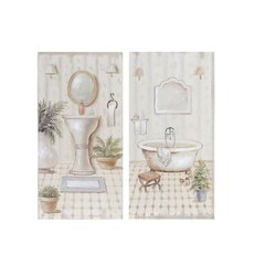 Картина DKD Home Decor, абстракция, современная, 60 x 4 x 80 cм, 2 штуки цена и информация | Настенные деревянные декорации | kaup24.ee