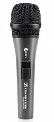 SENNHEISER E 835-S, VOCAL MICROPHONE, DYNAMIC, CARDIOID, I/O SWITCH, 3-PIN XLR-M, ANTHRACITE, INCLUDES CLIP AND BAG hind ja info | Mikrofonid | kaup24.ee