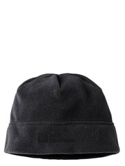 Мужская шапка JACK WOLFSKIN Vertigo Beanie, черная цена и информация | Мужские шарфы, шапки, перчатки | kaup24.ee