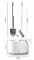 Silikoonist tualetihari 2in1 цена и информация | Аксессуары для ванной комнаты | kaup24.ee