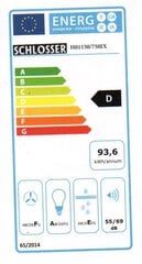 Schlosser H011M 50X/750 цена и информация | Вытяжки на кухню | kaup24.ee