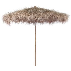 Уличный зонт из бамбука, коричневый цена и информация | Зонты, маркизы, стойки | kaup24.ee