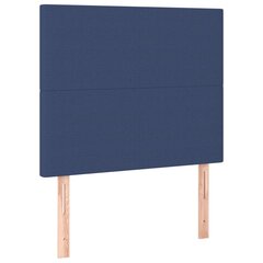 vidaXL Кровать с пружинами и матрасом, синяя, 90х200 см, ткань цена и информация | Кровати | kaup24.ee