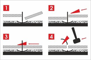 Plaatide tasandussüsteem – 100 klambrit – 1,5 mm – 7 – 15 mm – STANDARD – AWTOOLS hind ja info | Käsitööriistad | kaup24.ee