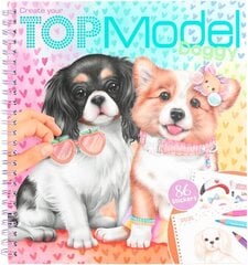 Doggy книжка-раскраска TopModel с наклейками , 12164 цена и информация | Книжки - раскраски | kaup24.ee