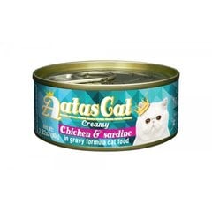 Aatas Cat Creamy Chicken & Sardine konserv kassile 80g hind ja info | AATAS Lemmikloomatarbed | kaup24.ee