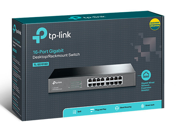 Kommutaator TP-Link TL-SG1016D цена и информация | Lülitid (Switch) | kaup24.ee