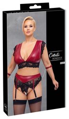 Cottelli Bondage seksikas komplekt, punane, 4XL hind ja info | Naiste sekspesu | kaup24.ee