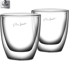 Lamart Vaso чашки для эспрессо из боросиликатного стекла, 80 мл, 2 шт. цена и информация | Стаканы, фужеры, кувшины | kaup24.ee