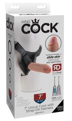 Dildo KingCock rihmaga, ümberlõikamata hind ja info | Dildod | kaup24.ee