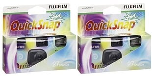 Ühekordne kaamera Fujifilm Quicksnap Flash 400/27, 2-pakk цена и информация | Фотоаппараты мгновенной печати | kaup24.ee