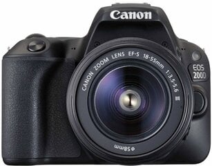 Canon EOS 200D + 18-55mm DC III Kit цена и информация | Фотоаппараты | kaup24.ee