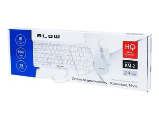 Blow KM-2 цена и информация | Клавиатура с игровой мышью 3GO COMBODRILEW2 USB ES | kaup24.ee