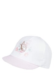 Детская кепка JAMIKS Calla, белая / розовая цена и информация | Шапки, перчатки, шарфы для девочек | kaup24.ee