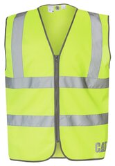 Safety vest CAT 1320025 HI-VIS yellow цена и информация | Рабочая одежда | kaup24.ee