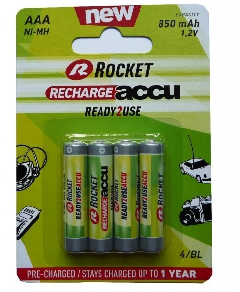 Rocket Ready2Use 850mAh AAA aku, 4 tk цена и информация | Patareid | kaup24.ee