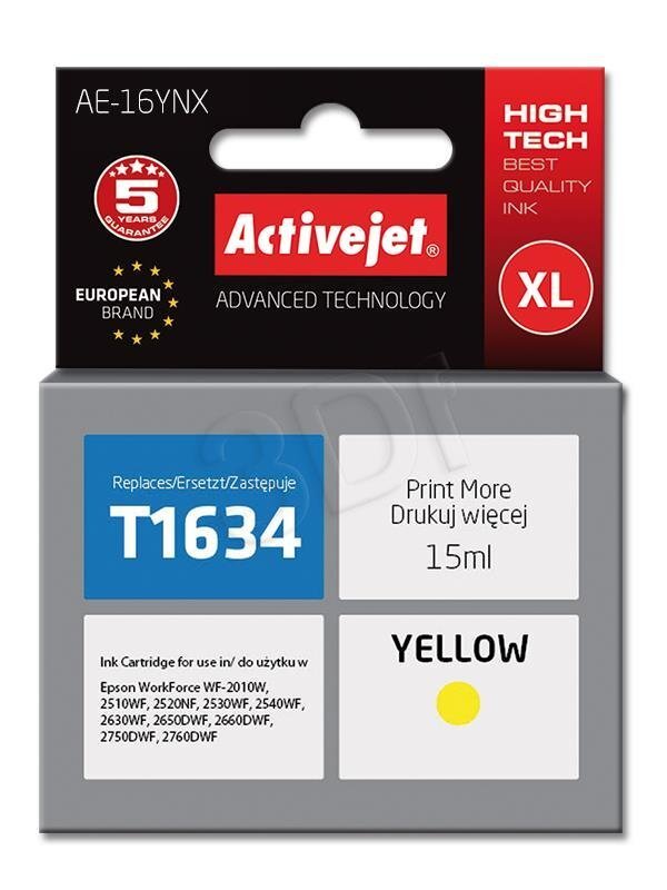 Activejet AE-16YNX hind ja info | Tindiprinteri kassetid | kaup24.ee