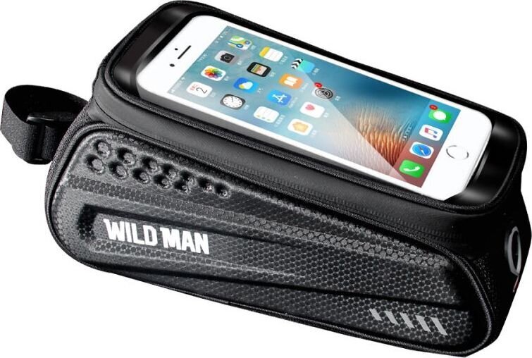 Jalgrattaraami kott telefonile WildMan Hardpouch L, must hind ja info | Rattakotid ja telefonikotid | kaup24.ee