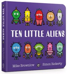 Ten Little Aliens Board Book цена и информация | Книги для малышей | kaup24.ee