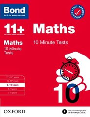 Bond 11plus: Bond 11plus 10 Minute Tests Maths 9-10 years 1 hind ja info | Noortekirjandus | kaup24.ee