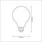 LED pirn E27 FILAMENT G95 4W HEAT 2200K hind ja info | Lambipirnid, lambid | kaup24.ee