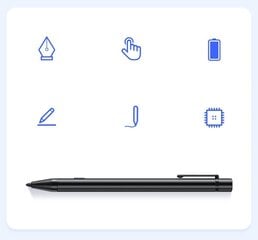 Стилус-ручка Dux Ducis для Apple iPad (мини-версия), черная цена и информация | Аксессуары для планшетов, электронных книг | kaup24.ee