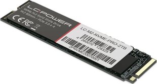 LC-Power Phenom Pro, 2TB (LC-M2-NVME-PRO-2TB) hind ja info | Sisemised kõvakettad (HDD, SSD, Hybrid) | kaup24.ee