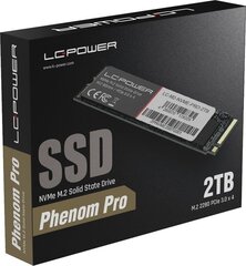 LC-Power Phenom Pro, 2TB (LC-M2-NVME-PRO-2TB) hind ja info | Sisemised kõvakettad (HDD, SSD, Hybrid) | kaup24.ee