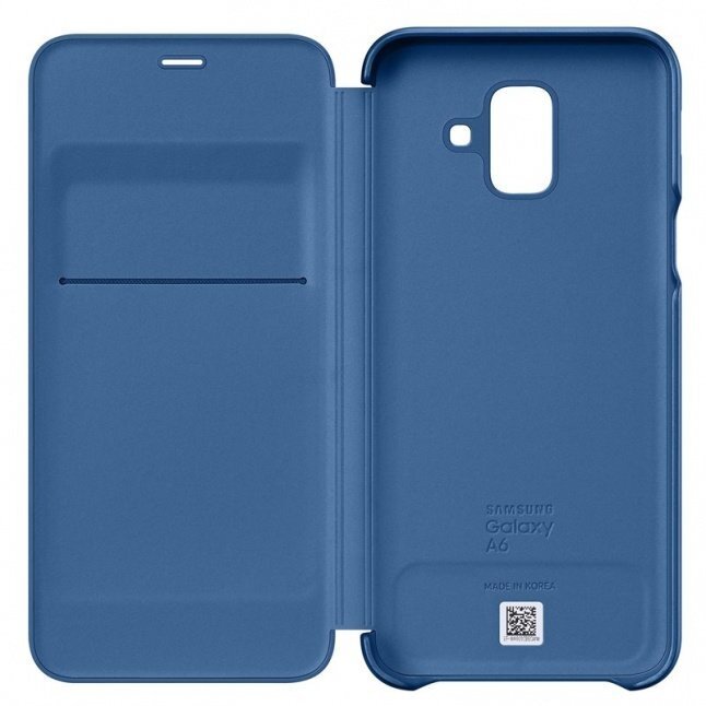 Tagakaaned Samsung       A6 2018 A600 Wallet Cover    Blue hind ja info | Telefoni kaaned, ümbrised | kaup24.ee