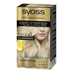 Kauapüsiv juuksevärv Syoss Olio Intense, Nº 10.50 Õrn tuhkblond, 5 tk цена и информация | Краска для волос | kaup24.ee