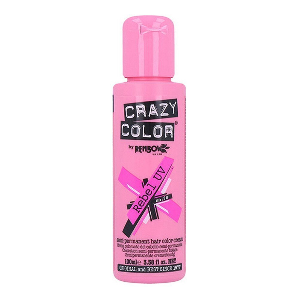 Kauapüsiv juuksevärv Rebel Crazy Color, 100 ml, Nº 78 цена и информация | Juuksevärvid | kaup24.ee