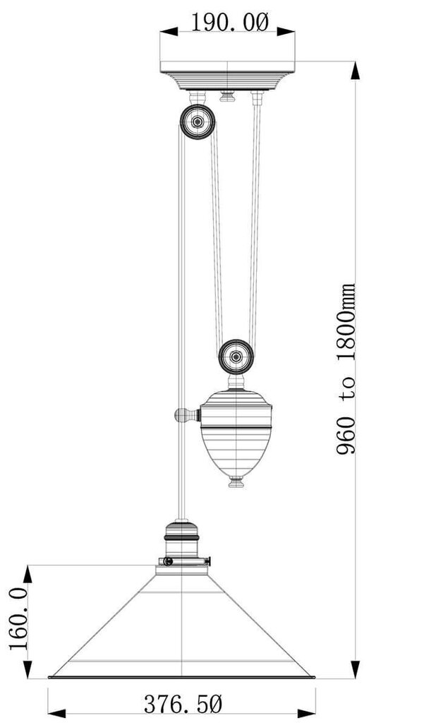 Rippvalgusti Elstead Lighting Provence PV-P-AGB hind ja info | Rippvalgustid | kaup24.ee