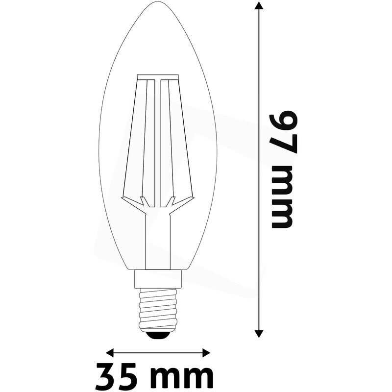 LED pirn High Lumen 4,5W B35 E14 2.7K FL Avide hind ja info | Lambipirnid, lambid | kaup24.ee