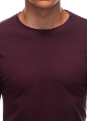 Мужская футболка Edoti S1683, бордовая цена и информация | Meeste T-särgid | kaup24.ee