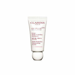 Kaitsev näolosjoon Clarins SPF 50 UV Plus Anti-pollution, 30 m цена и информация | Кремы от загара | kaup24.ee