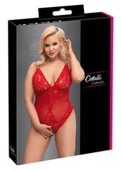 Seksikas body Cottelli Curves, punane 4XL цена и информация | Сексуальное женское белье | kaup24.ee