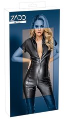 Кожаный комбинезон Zado, черный, XL цена и информация | Сексуальное женское белье | kaup24.ee