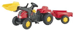 Педальный детский трактор с прицепом и ковшом Rolly Toys rollyKid-X цена и информация | Игрушки для мальчиков | kaup24.ee