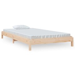vidaXL virnastatav voodi, 100 x 200 cm, männipuit цена и информация | Кровати | kaup24.ee
