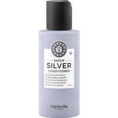 Kollaseid toone neutraliseeriv juuksepalsam Maria Nila Sheer Silver Conditioner, 100ml hind ja info | Juuksepalsamid | kaup24.ee