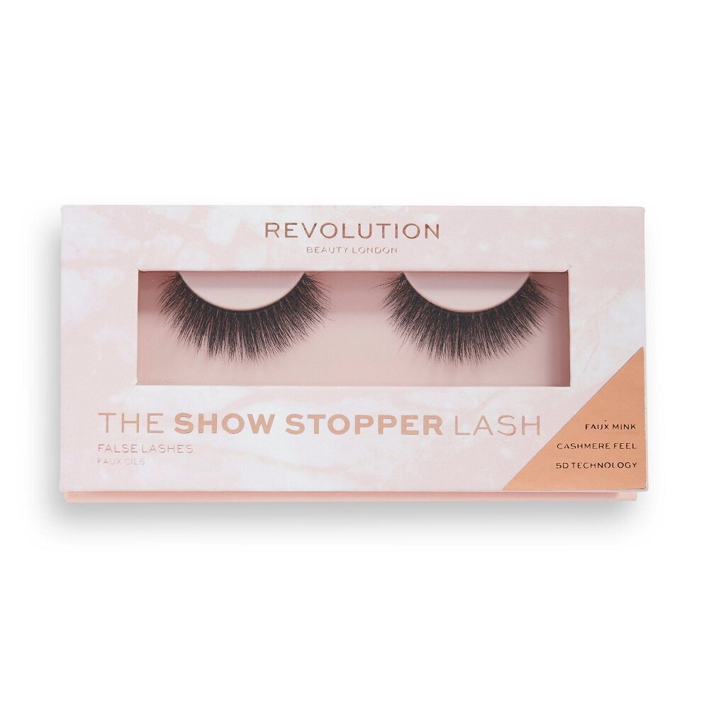 Kunstripsmed makeup Revolution The Show Stopper Lash False Eyelashes 5D hind ja info | Kunstripsmed, ripsmekoolutajad | kaup24.ee