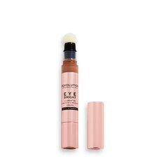 Silmaalune peitekreem Makeup Revolution Eye Bright Under Eye Concealer Carmel, 3ml цена и информация | Пудры, базы под макияж | kaup24.ee