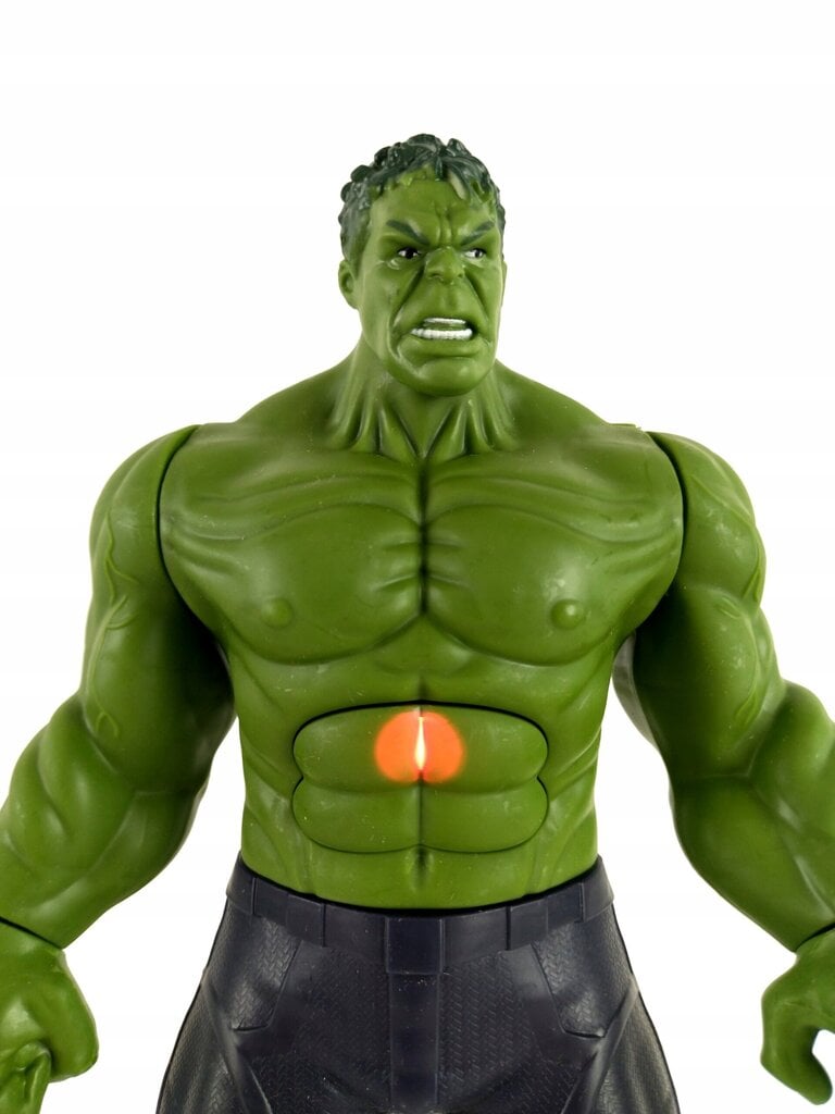 Avengers kangelasefiguur Hulk, 30 cm, heliefektidega hind ja info | Poiste mänguasjad | kaup24.ee