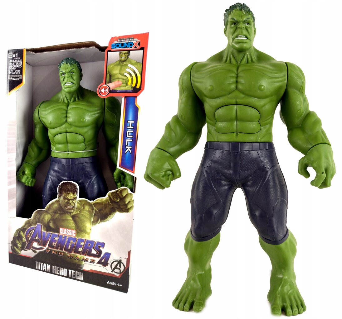 Фигурка героя Hulk, 30 см, со звуковыми эффектами цена | kaup24.ee