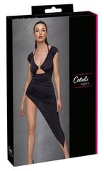 Cottelli Party asümmeetrilise lõikega must kleit, L цена и информация | Сексуальное женское белье | kaup24.ee