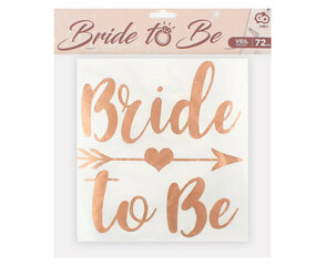 Фата "Bride to Be", длина 72см (RV-WBTB) 4391 цена и информация | Праздничные декорации | kaup24.ee